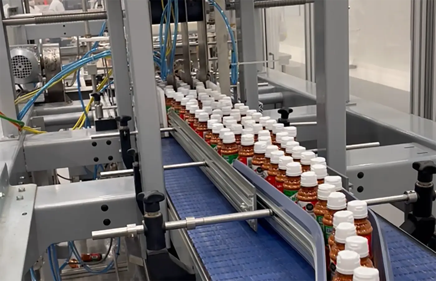 Empacadora de Botellas Caida Libre